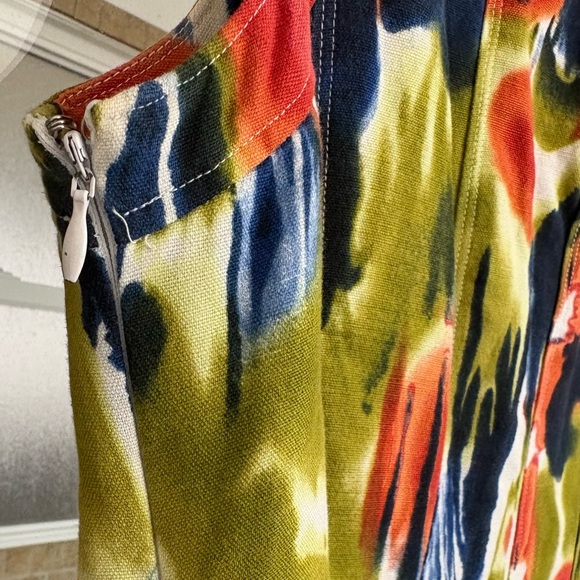 Calvin Klein Women's Linen Blend Fit N Flare Sleeveless Dress size 10 - Picture 9 of 10